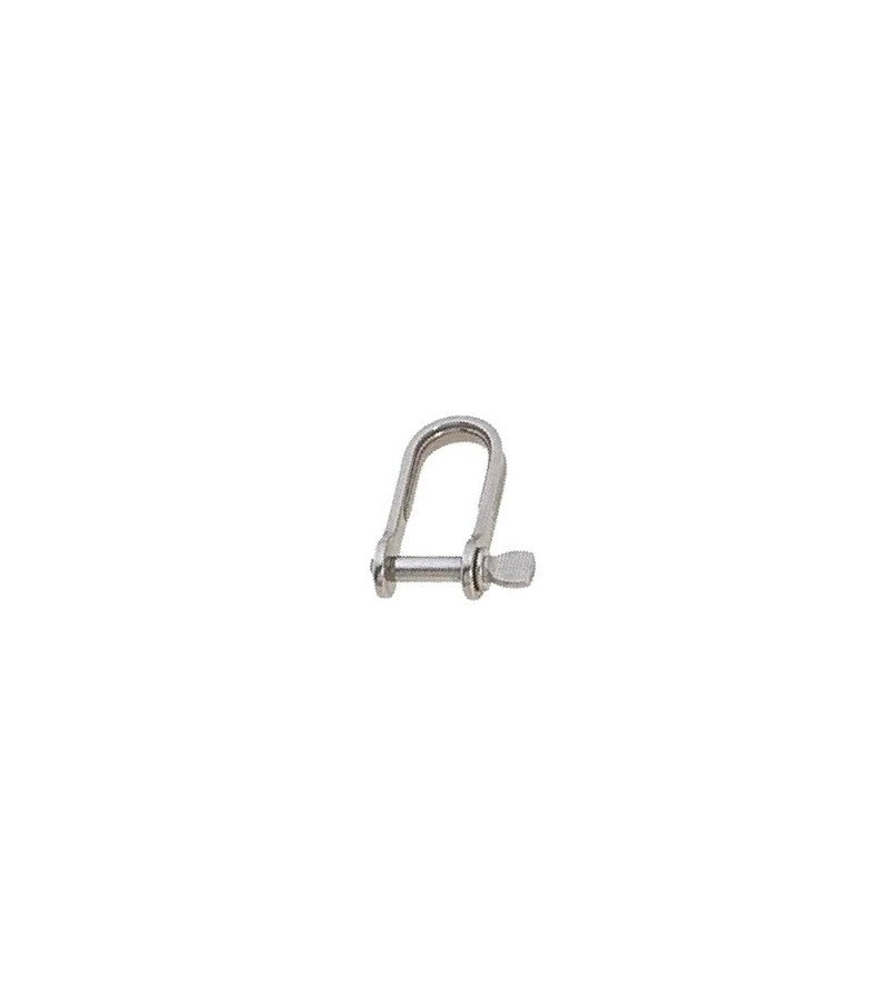 Manille droite emboutie Inox A4 Ø6 - 17/26mm