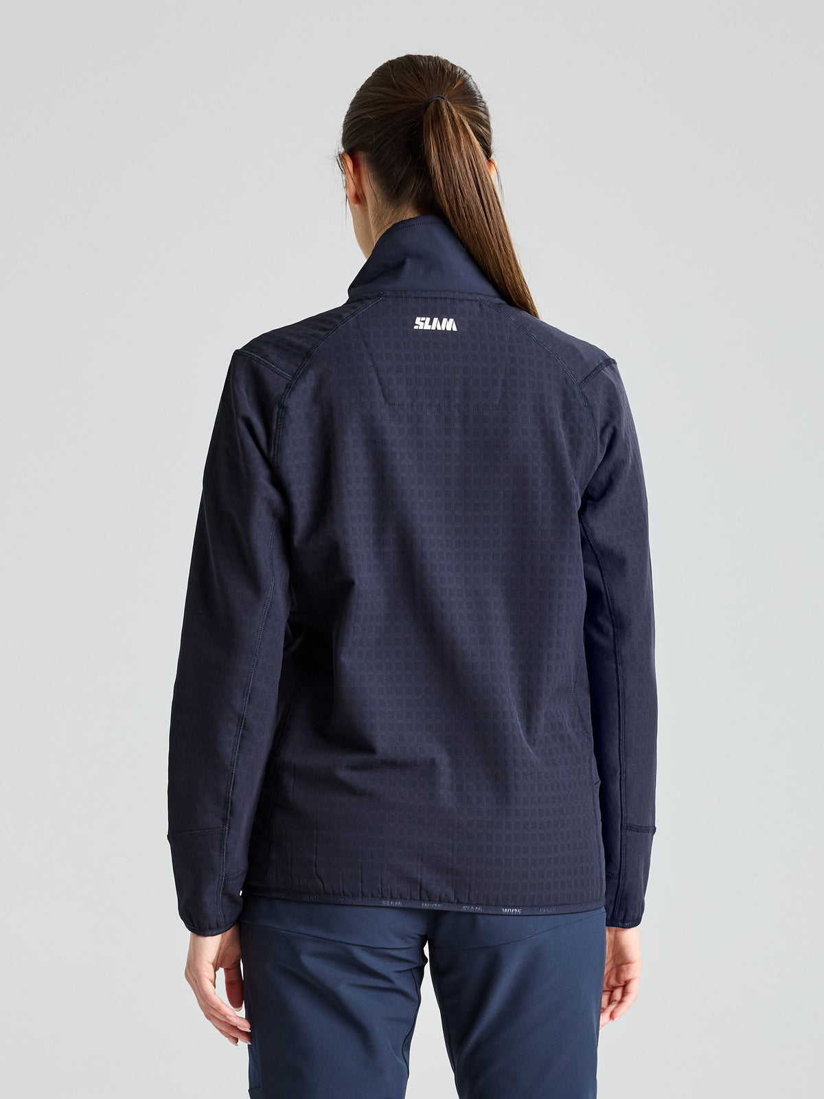 ALTURA WS FZ GRID FLEECE - Dark Navy - dos