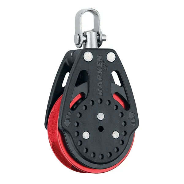 Poulie Carbo 57 mm Ratchamatic RED avec système à capteur de charge et roulements.
