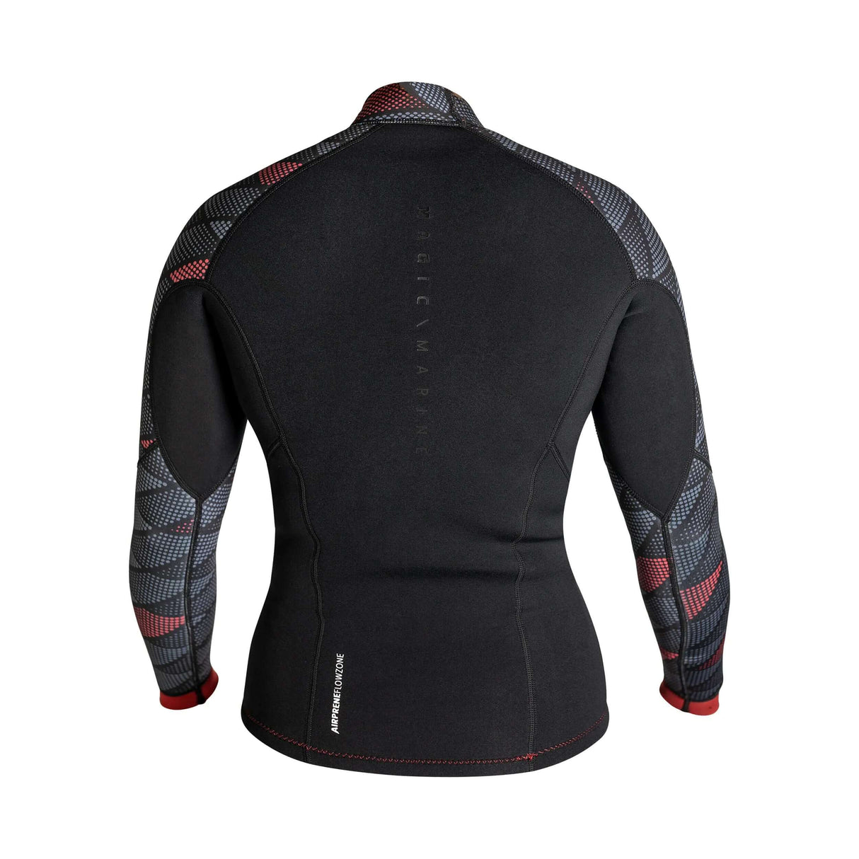 Top Racing Vest Neoprene Summer 3mm Flatlock women, back view showing M-Flex material and design features.