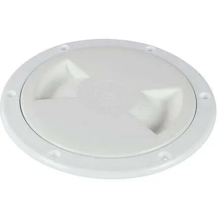 Trappe de visite ouvrante 125mm en plastique ABS blanc avec joint d'étanchéité pour herméticité.