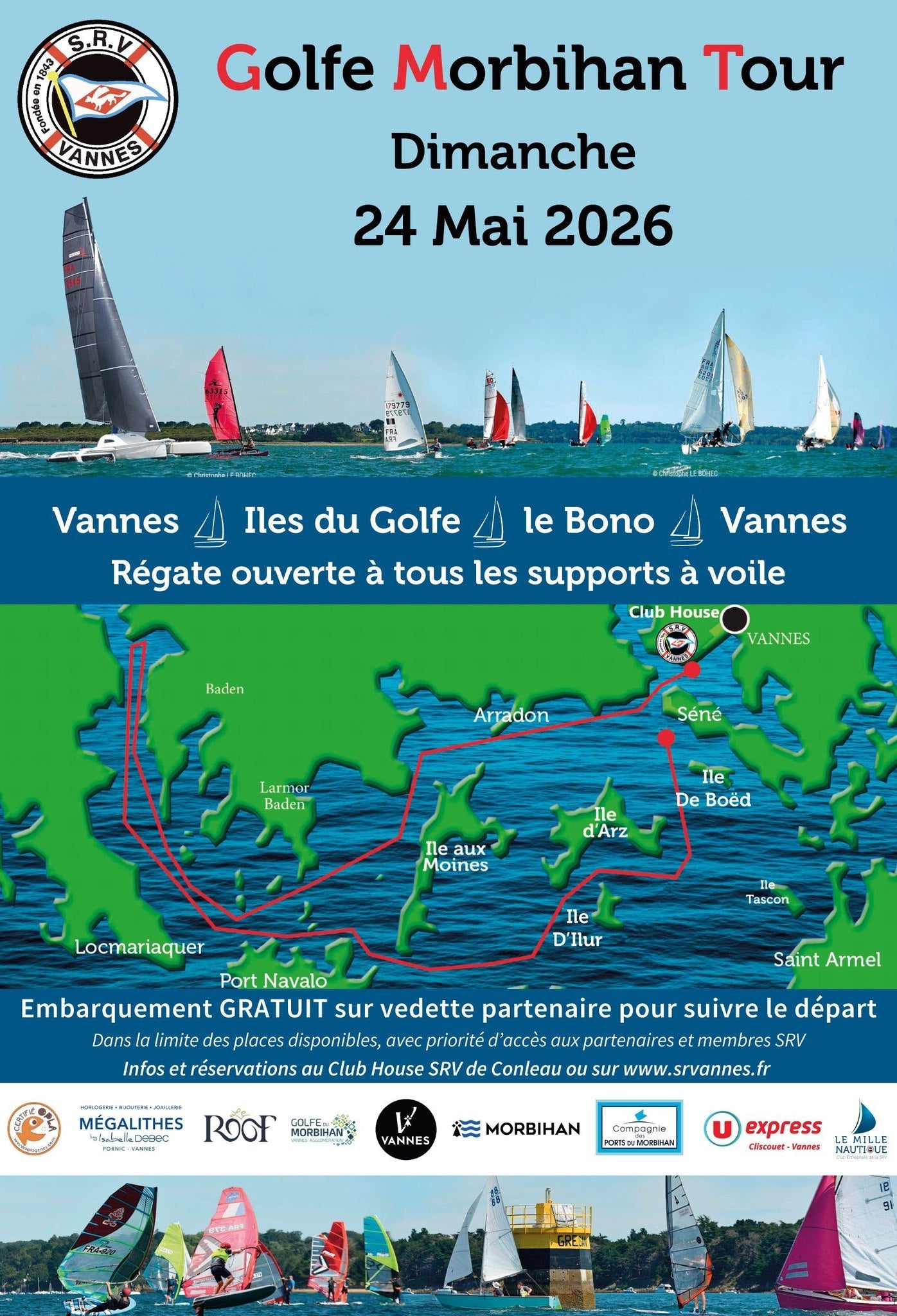 Ouverture de la saison des régates pour la SRV : le Golfe Morbihan Tour