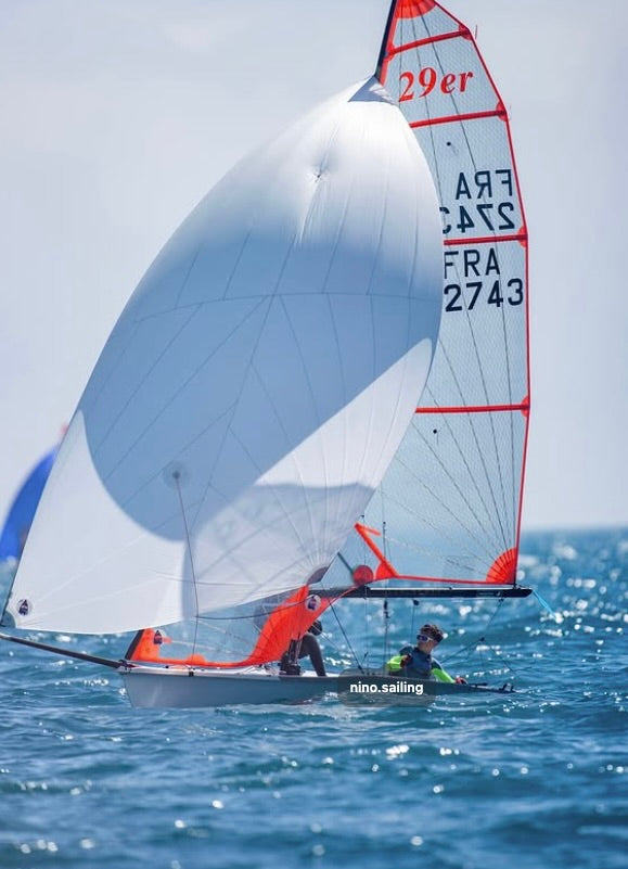 Équipage du CNA en 29er lors du championnat mondial, représentant les équipages CNA au mondial 29er 2026. Image