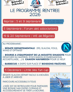 Le programme de la rentrée de la Mouette Sinagote