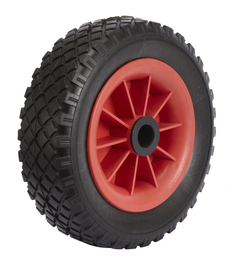 Roue increvable PU Ø260m - axe Ø20mm