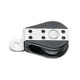 Bullet plat pont pivotante 29 mm, poulie de guidage avec un réa de 29 mm pour charges légères et élevées.