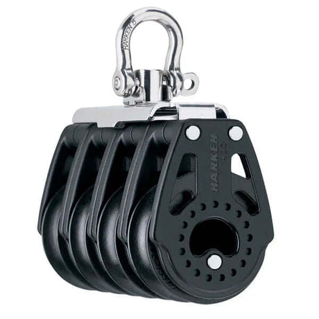 Poulie Carbo 40 mm quadruple avec un design léger, robuste et haute performance de Harken.