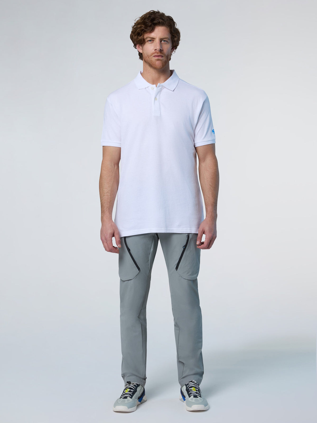 Polo en piqué North Sails - White