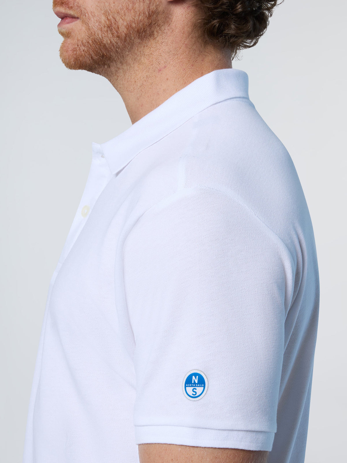 Polo en piqué North Sails - White