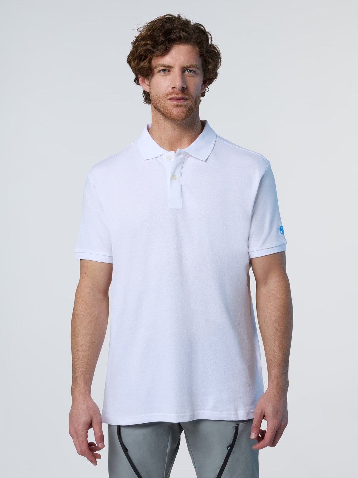 Polo en piqué North Sails - White