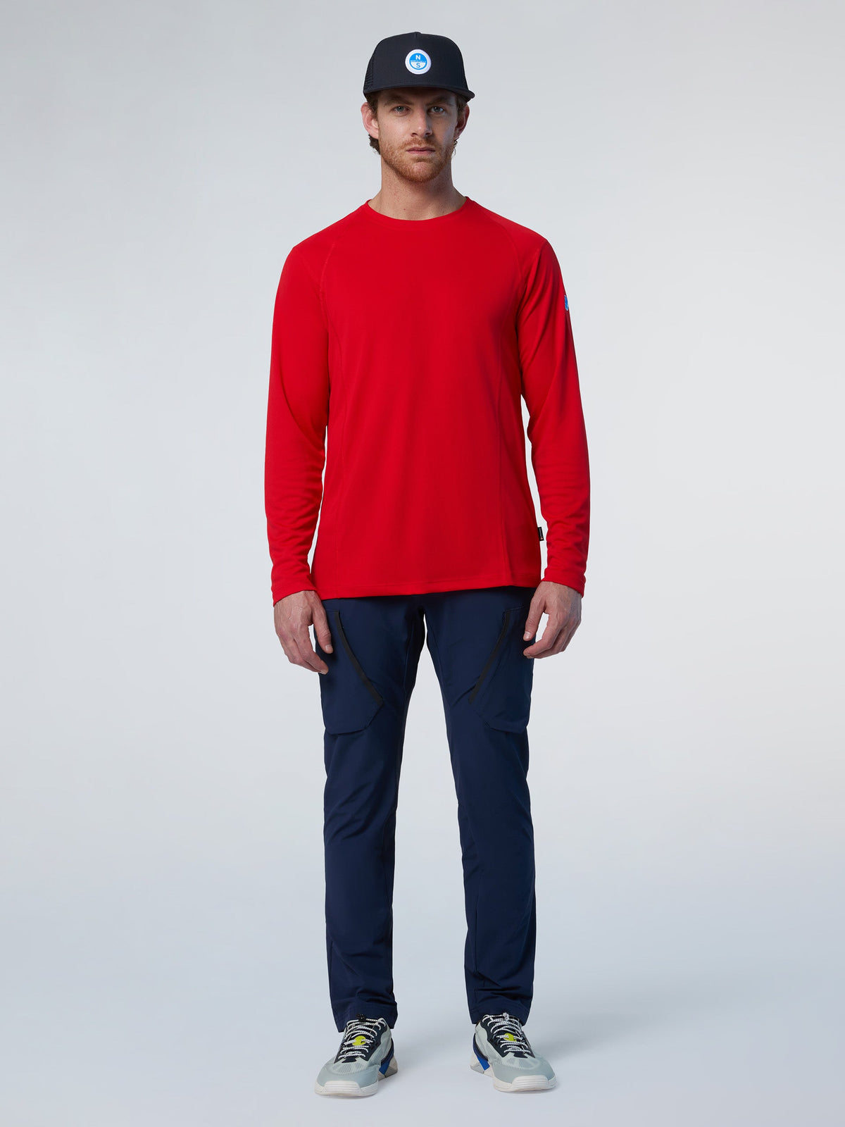 T-shirt Regatta Tech manches longues North Sails - Fiery Red
