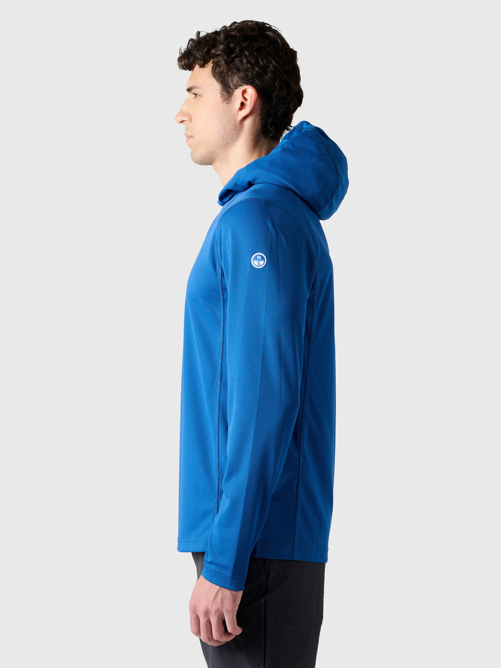 T-shirt Regatta Tech manches longues à capuche North Sails - Ocean Blue