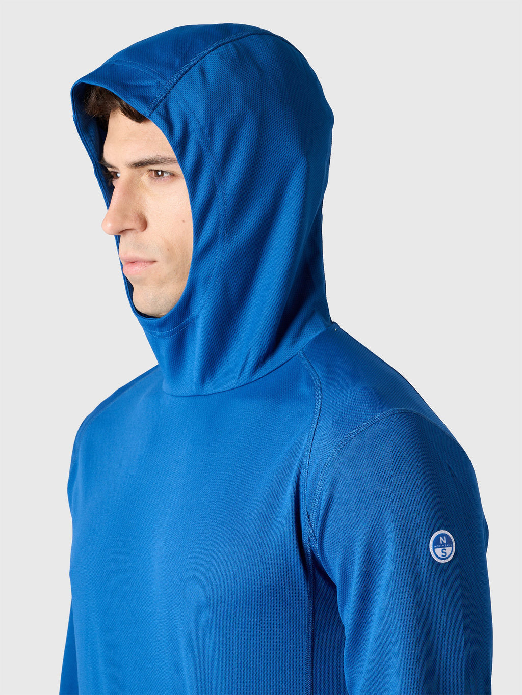 T-shirt Regatta Tech manches longues à capuche North Sails - Ocean Blue