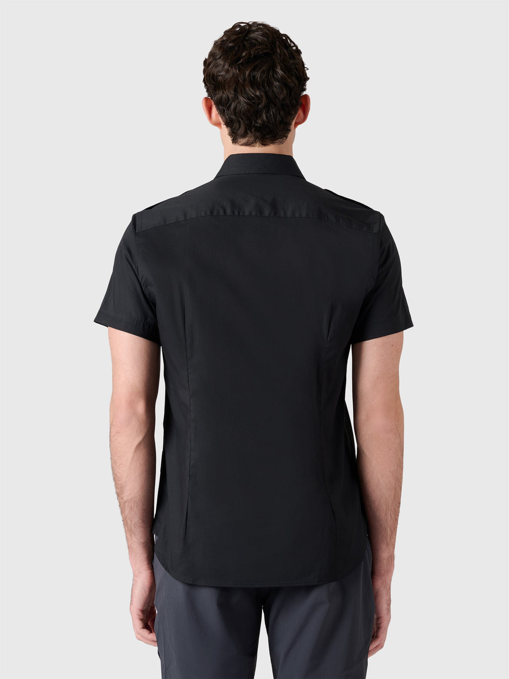 Chemise manches courtes à épaulettes North Sails - Black