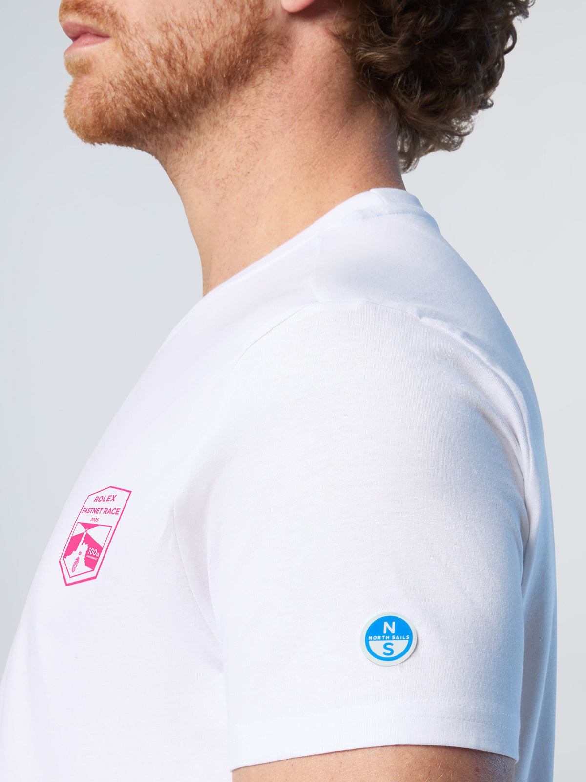 T-shirt coton Rolex Fastnet 2025 North Sails - White