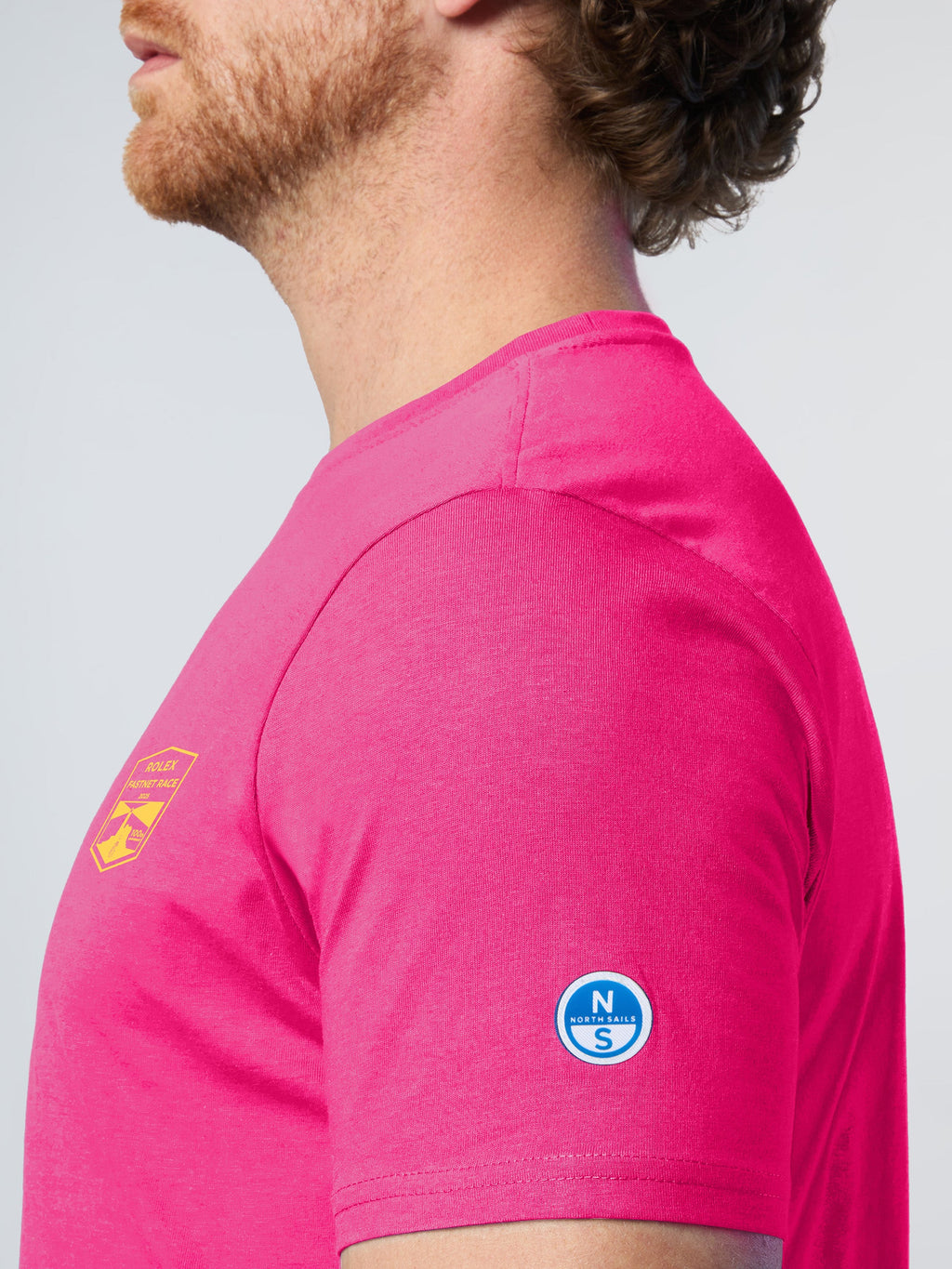 T-shirt coton Rolex Fastnet 2025 North Sails - Fuxia Purple