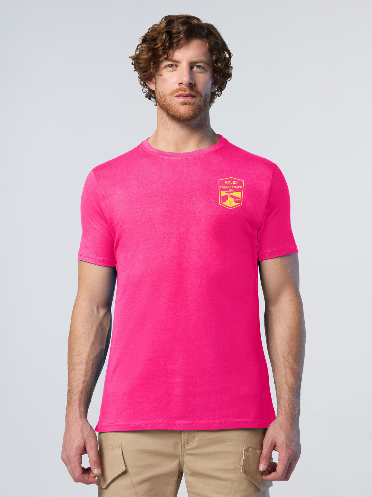 T-shirt coton Rolex Fastnet 2025 North Sails - Fuxia Purple