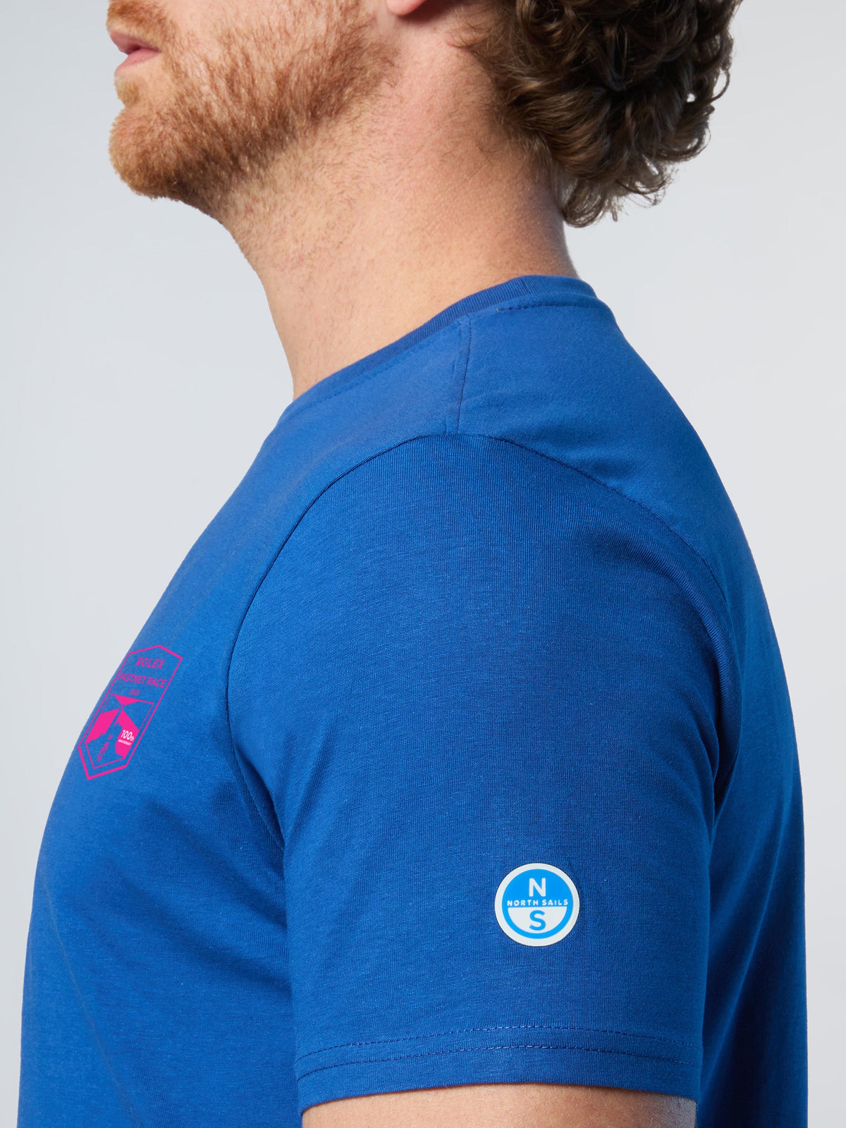 T-shirt coton Rolex Fastnet 2025 North Sails - Ocean Blue
