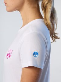 T-shirt coton Rolex Fastnet 2025 North Sails Femme - White
