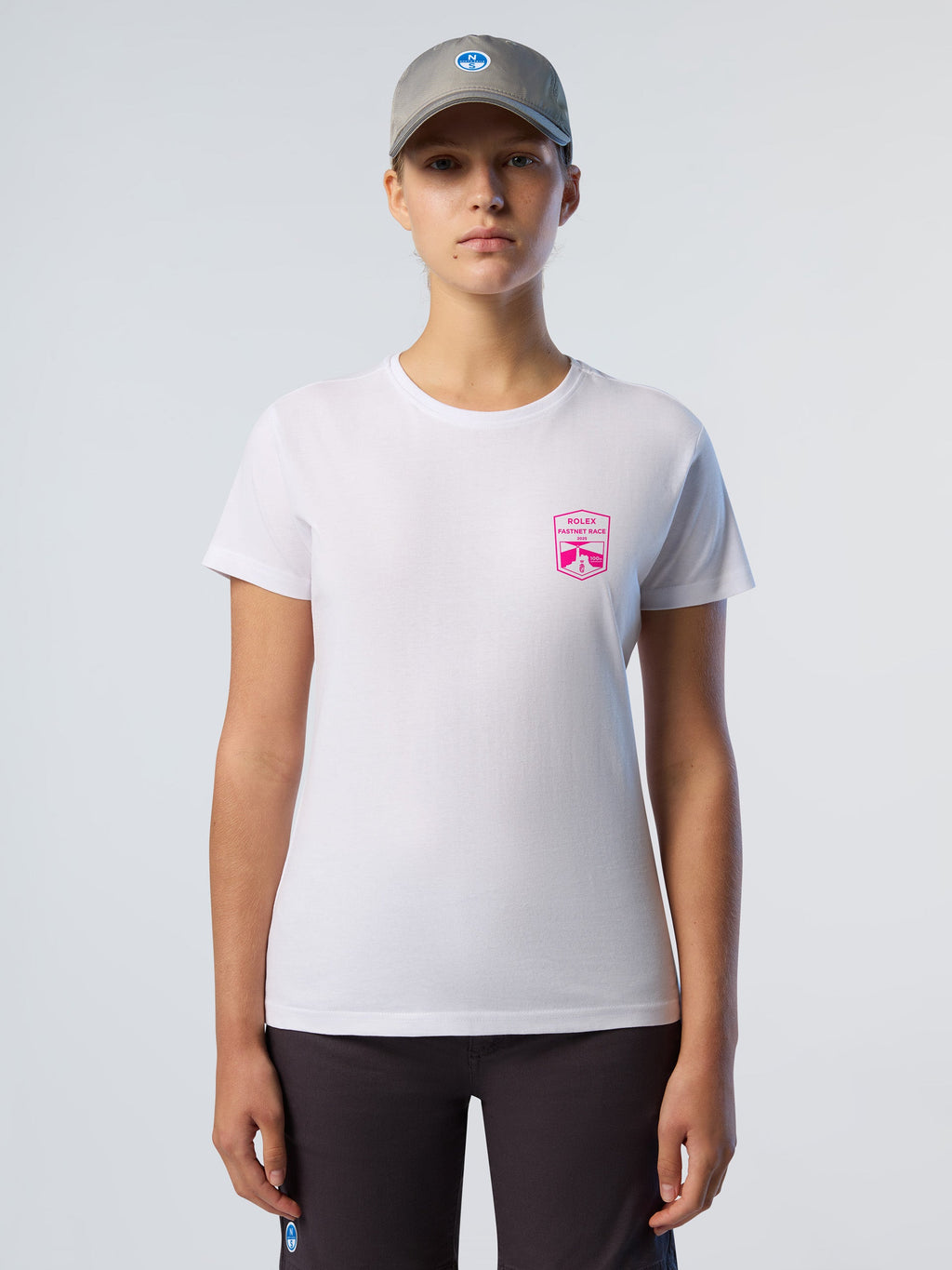 T-shirt coton Rolex Fastnet 2025 North Sails Femme - White