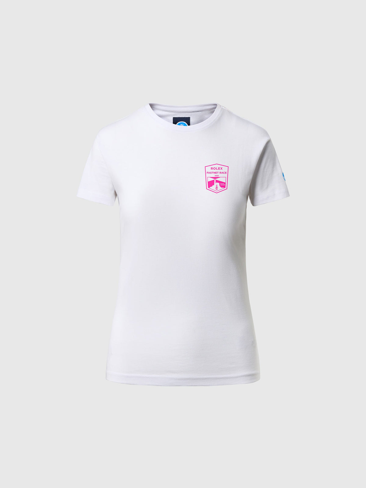 T-shirt coton Rolex Fastnet 2025 North Sails Femme - White