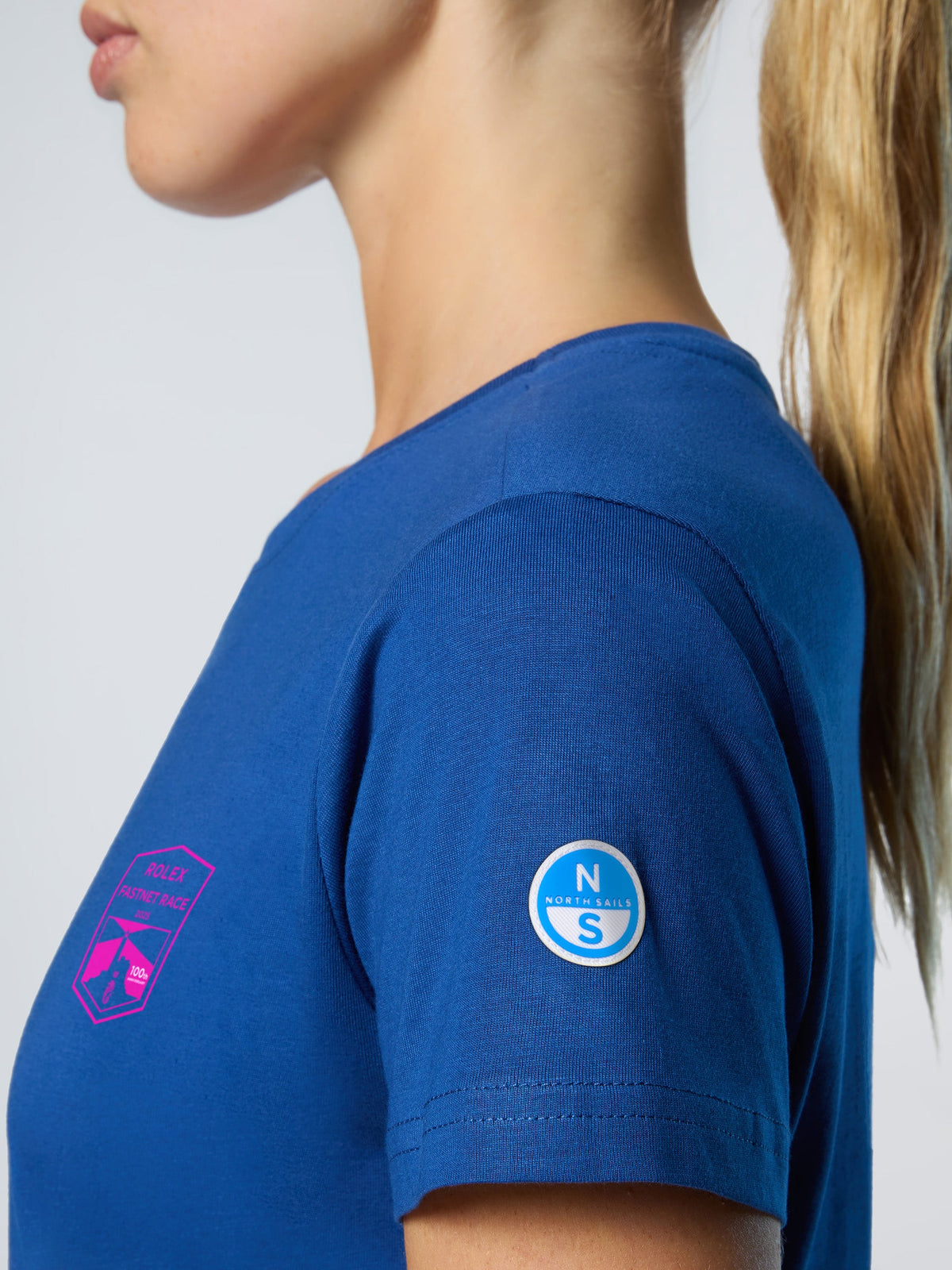T-shirt coton Rolex Fastnet 2025 North Sails Femme - Ocean Blue