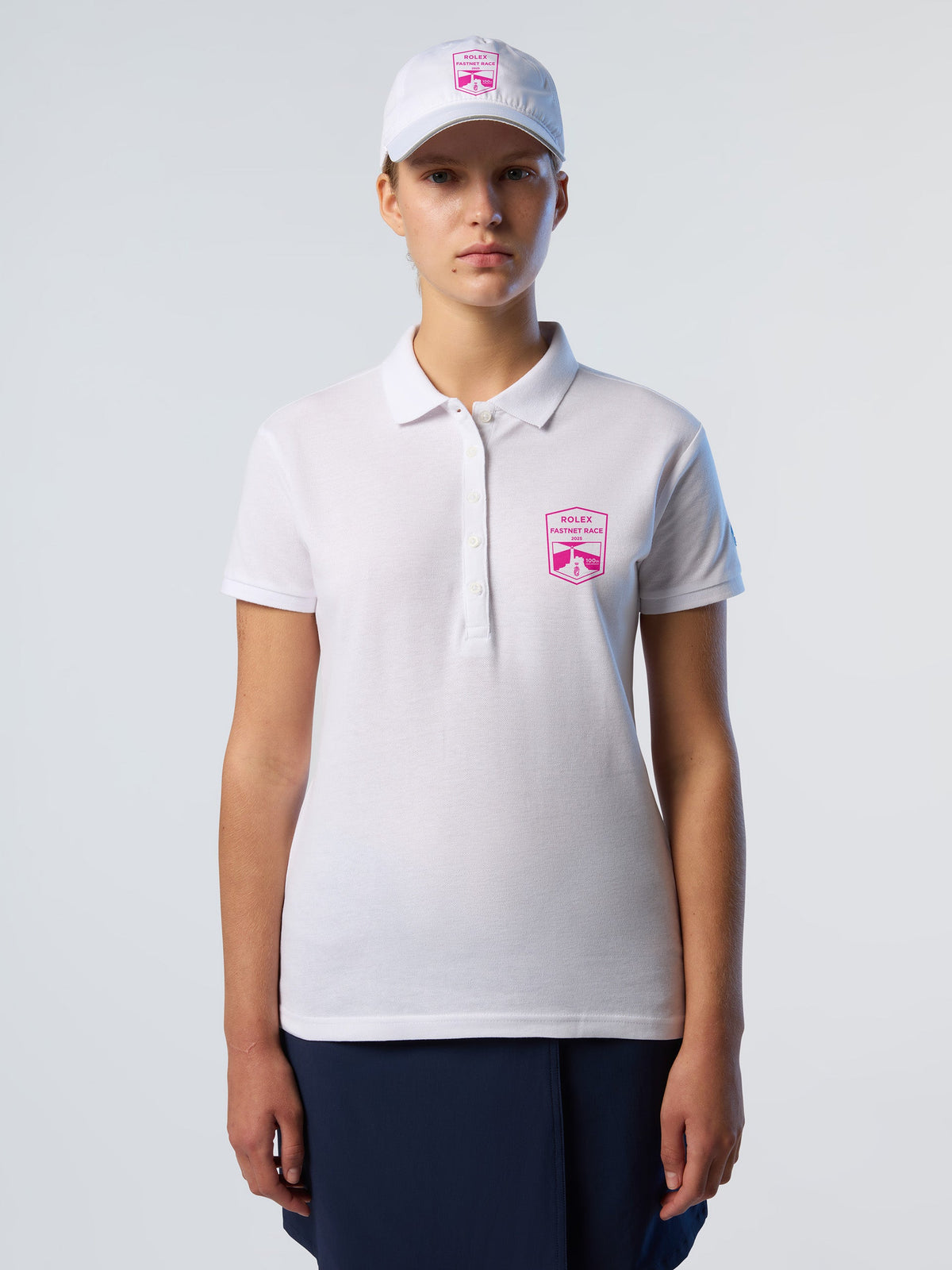 Polo en piqué Rolex Fastnet 2025 North Sails Femme - White