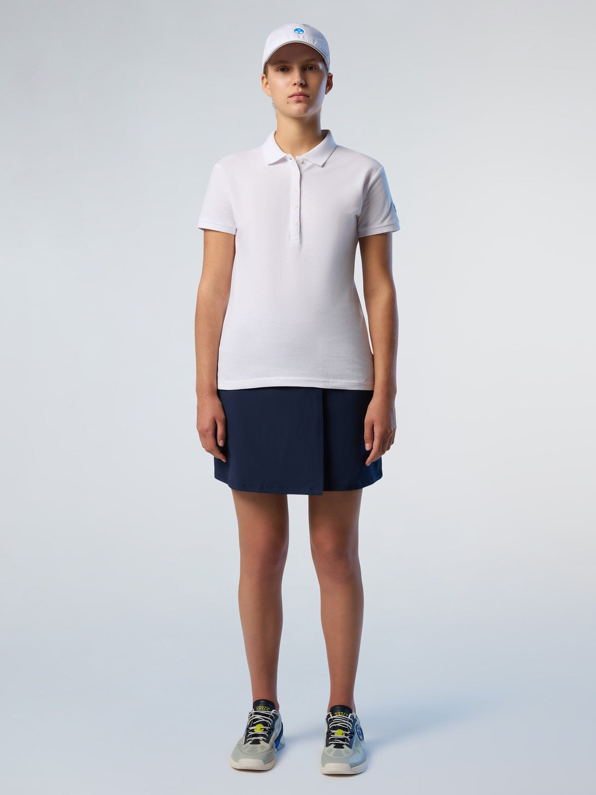 Polo en piqué North Sails Femme - White