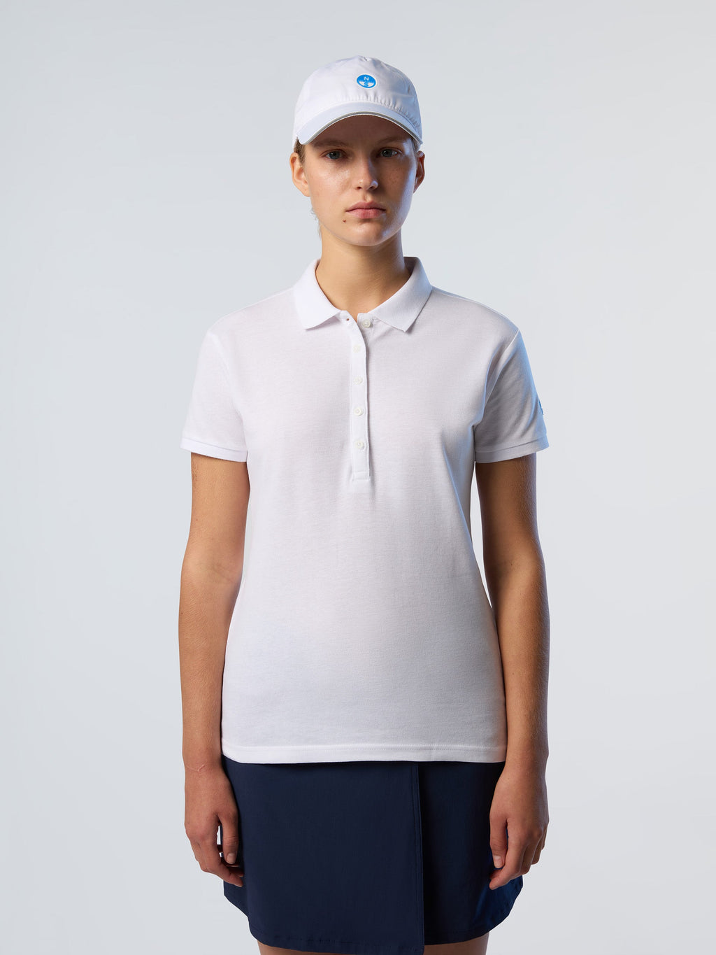 Polo en piqué North Sails Femme - White