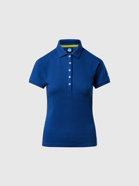 Polo en piqué North Sails Femme - Ocean Blue