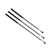 Stick aluminium Ø16 x 60cm - trois bâtons avec poignées de golf et articulation souple fixe.