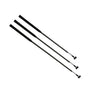 Stick aluminium Ø16 x 60cm - trois bâtons avec poignées de golf et articulation souple fixe.