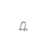 Manille imperdable Ø5mm - 14/40mm, manille en inox A4 avec manillon imperdable, dimensions Ø - l x h.