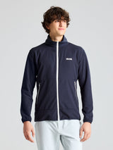 ALTURA FZ GRID FLEECE - Dark Navy - face