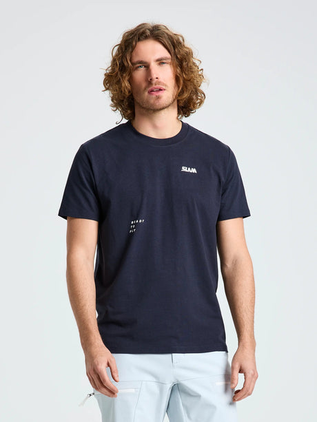 GRAPHIC T-SHIRT SS - Dark Navy - face