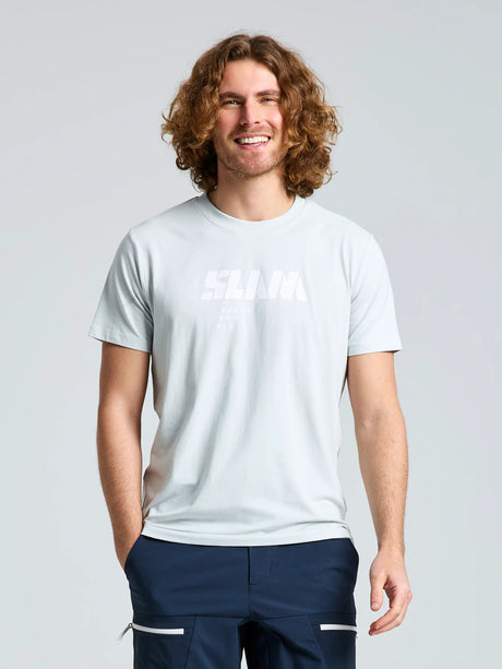 GRAPHIC T-SHIRT SS - Cliff Grey - face