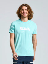 GRAPHIC T-SHIRT SS - Shore Blue - face