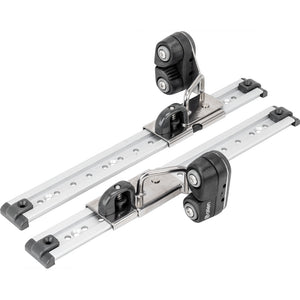 Kit rail et chariot d'écoute de foc 300 mm Allen (taquet vertical A0076)