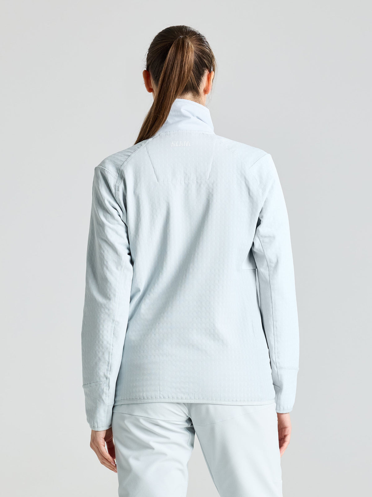 ALTURA WS FZ GRID FLEECE - Cliff Grey - dos