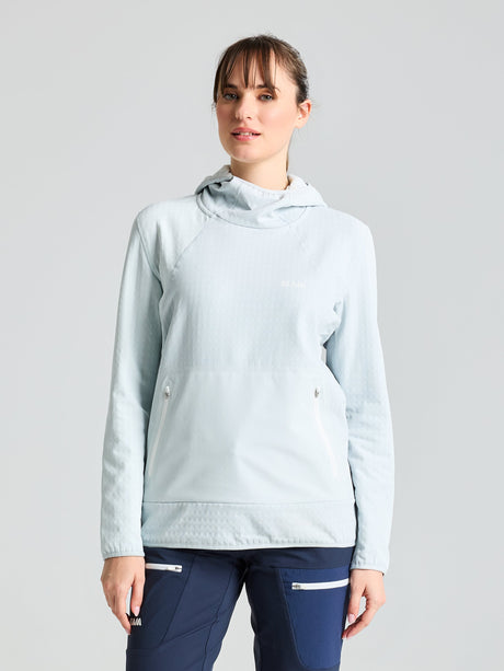 FOIL WS FLEECE HOODIE - Cliff Grey - face
