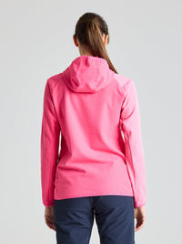 FOIL WS FLEECE HOODIE - Hydrangea Pink - dos