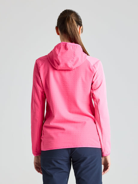 FOIL WS FLEECE HOODIE - Hydrangea Pink - dos