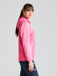 FOIL WS FLEECE HOODIE - Hydrangea Pink - côté