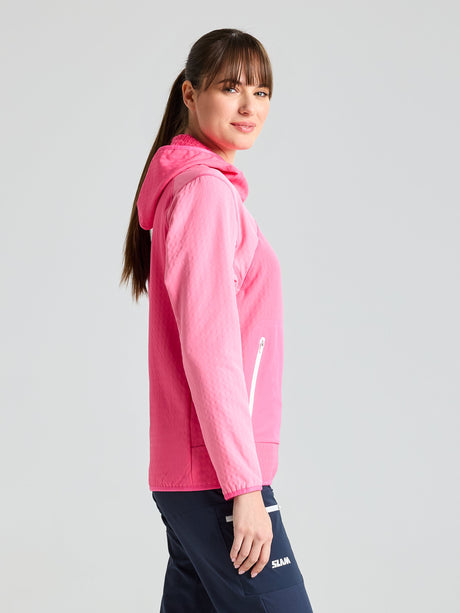 FOIL WS FLEECE HOODIE - Hydrangea Pink - côté