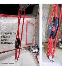 Clamcleat Aero Micros CL828-68 aluminium Ø3-4mm