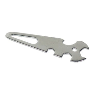 Démanilleur INOX pour manilles avec clés plates de 8, 10 et 13 mm, décapsuleur inclus.