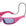 Lunettes GUST EVO POLARIZED Junior rose avec verres polarisés et cordon de maintien.