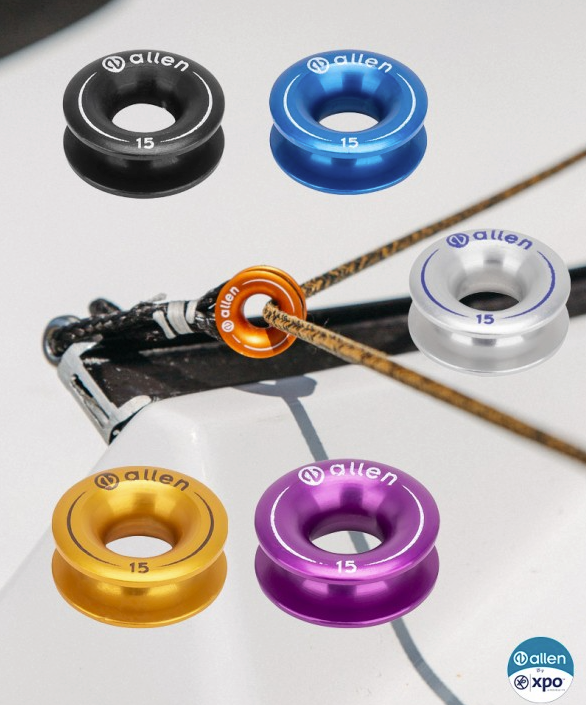 Anneaux en aluminium de 15 mm, disponibles en différentes couleurs, incluant l'anneau à faible friction en aluminium 15mm.