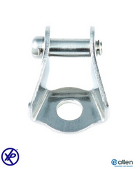Adaptateur poulie articulé 20mm Allen, conçu pour les manœuvres de voiliers, support en métal.