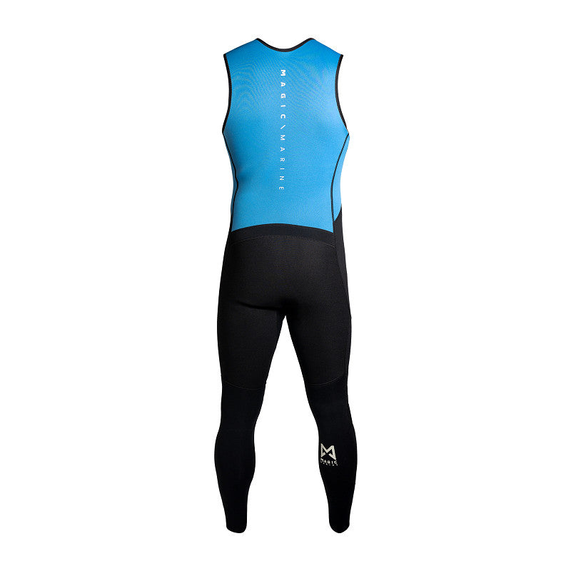 long john 2mm magic unisex vue arrière du modèle en néoprène pour la navigation.